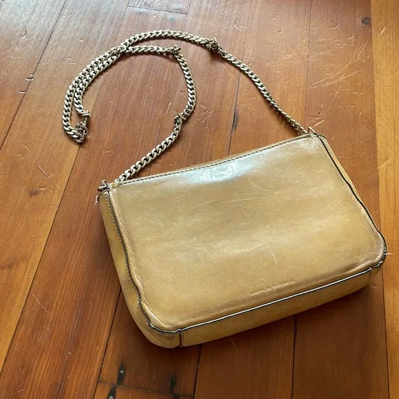 Loeffler Randall Camel Calfhair Crossbody Lock Bag - Picture 9 of 16